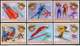 Chad 441-446,447, MNH. Mi 967-972. Olympics Sarajevo-1984. Bobsledding, Hockey, - Chad (1960-...)