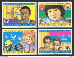 Chad 374-377,378, MNH. Michel 856-859, 860 Bl.76. Year Of Child IYC-1979. Doves. - Tchad (1960-...)