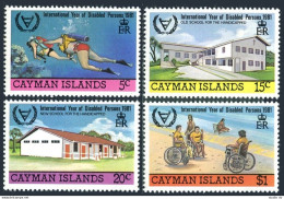 Cayman 474-477, MNH. Mi 478-481. Year Of Disabled 1981. Scuba Divers, Schools, - Caimán (Islas)