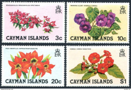 Cayman 478-481, MNH. Mi 482-485. Flowers: 1981. Wild Amaryllis, Cordia, Glory. - Kaimaninseln