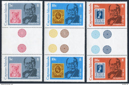 Cayman 426-428 Gutter, 429, MNH. Michel 430-432, Bl.13. Sir Rowland Hill, 1979. - Caimán (Islas)