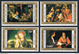 Cameroun C235-C238,MNH.Michel 828-831. Christmas 1976.Bellini,Le Brun,Rubens, - Camerún (1960-...)