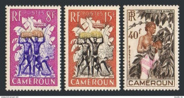 Cameroun 323-325 Blocks/4,MNH.Michel 306-308. Bananas.Coffee Beans.1954. - Kamerun (1960-...)