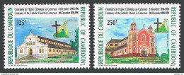 Cameroun 868-869,869a,MNH.Michel 1184-1185,Bl.32. Catholic Church,100,1991. - Camerún (1960-...)