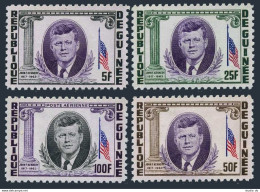 Guinea 325-327, C56 Perf, Imperf, MNH. Michel 226-229 A,B. John F.Kennedy, 1964. - Guinée (1958-...)