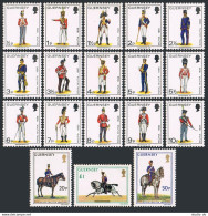 Guernsey 95-110,MNH.Michel 93/136. Military-Militia Uniforms.1974-1977. - Guernesey
