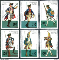 Guinea 1449A-1449F, 1449G, MNH. Old Germanic Military Uniforms, 1997. - Guinee (1958-...)