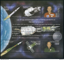 Guinea 1866-1867 Af Sheets,MNH. Space 2000.Apollo-Soyuz Mission,25th Ann. - Guinée (1958-...)