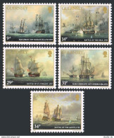 Guernsey 325-329, MNH. Michel 335-339. Lord De Saumares, 1986. Marine Battles. - Guernsey