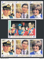 Guernsey 224-225 Ac,226,MNH.Michel 225-231A. Royal Wedding:Charles,Diana. - Guernsey