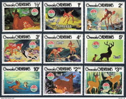 Grenada Gren 411-419,MNH.Michel 419-426. Christmas 1980.Walt Disney.Bamby. - Grenada (1974-...)