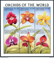 Grenada Gren 1991-1992 Af Sheets,MNH.Michel 2600-2611. Orchids 1997. - Grenada (1974-...)