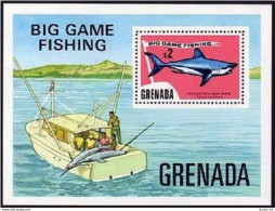 Grenada 611, MNH. Michel Bl.38. Big Game Fishing, 1975. - Grenade (1974-...)
