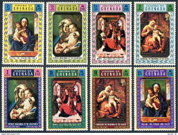 Grenada 387-394,394a, MNH. Christmas 1970. Tiepolo,Dirk Bouts,Bellini,Correggio. - Grenade (1974-...)