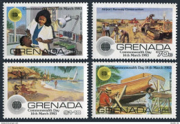 Grenada 1150-1153,MNH.Michel 1207-1210.Commonwealth Day 1983.Dental Care,Airport - Grenada (1974-...)