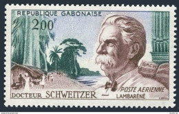 Gabon C1, MNH. Michel 154. Albert Schweitzer. Doctor,t Heologian, Musician,1960. - Gabun (1960-...)