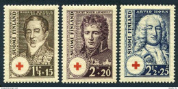 Finland B21-B23,MNH. Red Cross-1936. Robert Rehbinder,Gustav Armfelt,Arvid Horn. - Unused Stamps