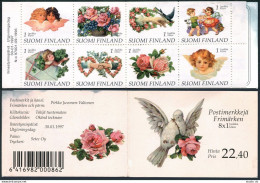 Finland 1026-1033a Booklet, MNH. Michel 1368-1375 MH 45. Greetings Stamps 1997.  - Neufs