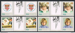 Fiji 470-473 Gutter, MNH. Mi 464-467. Princess Diana 21st Birthday, 1982. Arms. - Fidji (1970-...)