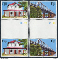 Fiji 414i,418i Gutter,MNH. 1990.Visitors' Bureau.Bridge - Fidji (1970-...)