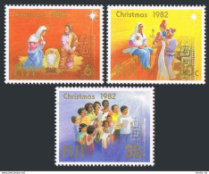 Fiji 477-479,480,MNH.Mi 471-473,Bl.4. Christmas-1982. Holy Family.Faith.Raphael. - Fidji (1970-...)