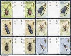 Falkland Depend 1L66-1L71 Gutter,MNH.Michel 106-111. Insects,1982. - Falklandinseln