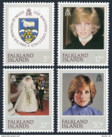 Falkland 348-351, MNH. Michel 346-349. Princess Diana 21st Birthday, 1982. - Islas Malvinas