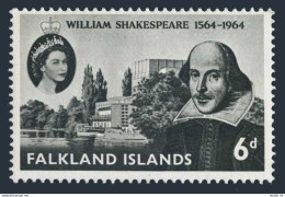 Falkland 149, MNH. Michel 144. William Shakespeare, 1564-1964. - Islas Malvinas