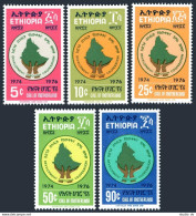 Ethiopia 779-783, MNH. Mi 865-869. Development Through Cooperation, 1976. Map. - Etiopía