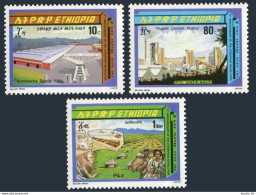 Ethiopia 1129-1131, MNH. Michel 1215-1217. Revolution, 11th Ann. 1985. Industry. - Etiopía