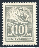 Estonia 89, Hinged. Michel 73. 3rd Philatelic Exhibition, 1928. Blacksmith. - Estland