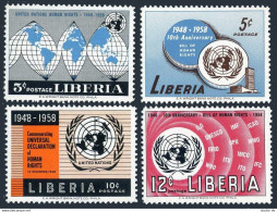 Liberia 379-382,MNH.Michel 525-528. Declaration Of Human Rights,10,1958. - Liberia