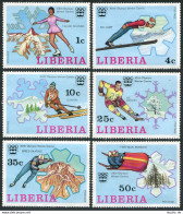 Liberia 727-732,C210,MNH.Michel 980-985,Bl.79A. Olympics Innsbruck-1976. - Liberia