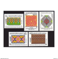 Laos 890-894,MNH.Michel 1105-1109. Decorative Stencils,1988. - Laos