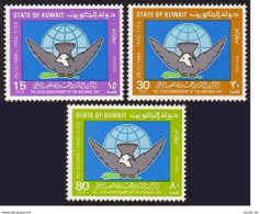 Kuwait 939-941, MNH. Michel 1026-1028. 23rd National Day, 1984. Globe, Bird. - Koweït