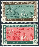 Kuwait 251-252, Lightly Hinged. Michel 241-242. World Health Day 1964. - Kuwait