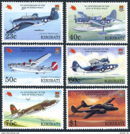 Kiribati 662-667, MNH. Michel 708-713. End Of WW II, 50, 1995. Planes. - Kiribati (1979-...)