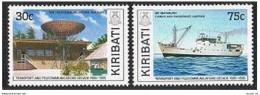 Kiribati 528-529, MNH. Mi 532-533. Transport, Telecommunications Decade, 1985. - Kiribati (1979-...)