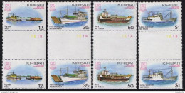 Kiribati 440-443 Gutter, MNH. Michel 439-442. Shipping Corporation, 1984. Ships. - Kiribati (1979-...)