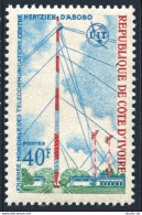 Ivory Coast 328, MNH. Mi 407. World Telecommunications Day, 1972. Radio Tower. - Costa De Marfil (1960-...)