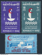 Iraq 336-338, MNH. Michel 370-372. Red Cross, Centenary. Red Crescent, 1963. - Irak