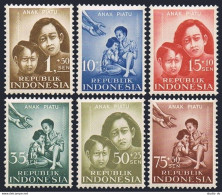 Indonesia B109-B114, MNH. Michel 215-220. Surtax 1958. Children, Girl And Boy. - Indonesien