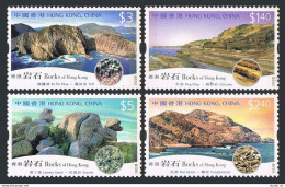 Hong Kong 994-997, 997a Sheet, MNH. Rocks 2002. Views. - Nuevos