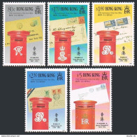 Hong Kong 600-604,605,MNH.Michel 621-625,Bl.17. Hong Kong Post Office,150,1991. - Ongebruikt