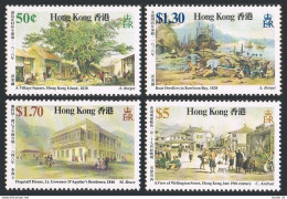 Hong Kong 486-489, MNH. Mi 503-506. 19th Century Paintings, 1987. Auguste Borget - Nuevos