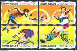 Hong Kong 624-626, 628, MNH. Mi 645-648, Bl.21. Olympics Barcelona-1992. Running - Neufs