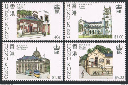 Hong Kong 439-442, MNH. Mi 439-442. Historic Buildings, 1985. Temple, Cathedral, - Ongebruikt