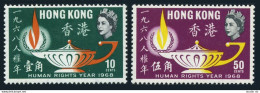 Hong Kong 247-248,MNH.Michel 240-241. Human Rights Year IHRY-1968. - Ungebraucht