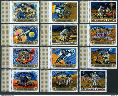 Haiti 668 Note 2,12 Stamps, MNH. Space Exploration USA-USSR,overprinted UPU-100. - Haiti