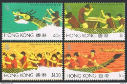 Hong Kong 443-446,446b Sheet, MNH. Mi 460-463, Bl.5. Dragon Boat Festival, 1985. - Ungebraucht